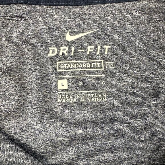 NIKE Dri-fit Men’s Vapor Flower Print Short Sleeve Golf Polo Obsidian Sz L - Picture 7 of 9